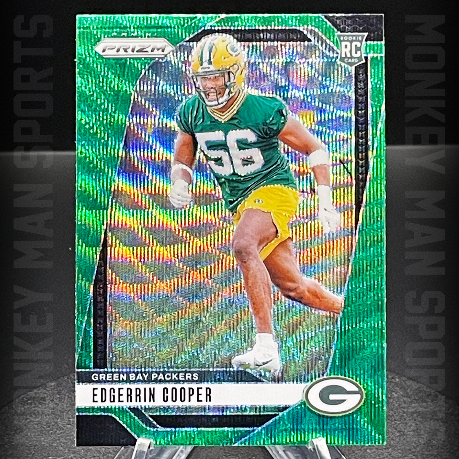 2024 Prizm - Edgerrin Cooper Rookie RC - #331 GREEN WAVE COLOR MATCH PACKERS