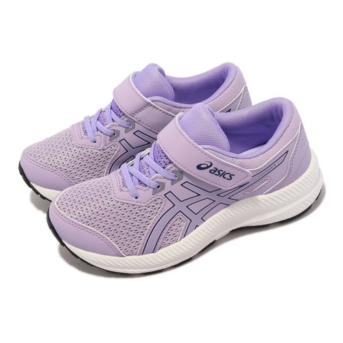 

Детские беговые кроссовки Asics Contend 8 PS Dusk Violet Purple White Strap 1014A258-500, Фиолетовый, Contend 8 Ps