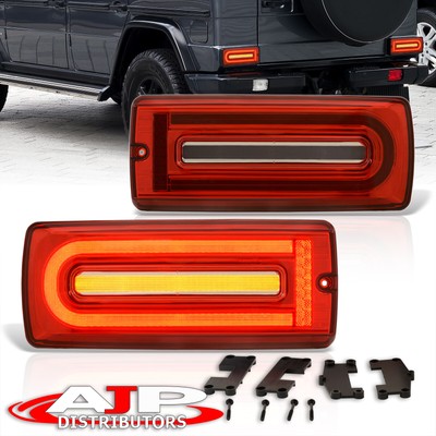 Red LED Tail Lights Reverse Stop Lamps For Mercedes W463 G-Class Wagon G500 G550