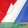 Anley EverStrong Series France Flag 3x5 Foot Heavy Duty - Embroidered and Sewn Stripes - 4 Rows of Lock Stitching - French National Banner Flags with Brass Grommets 3 X 5 Ft
