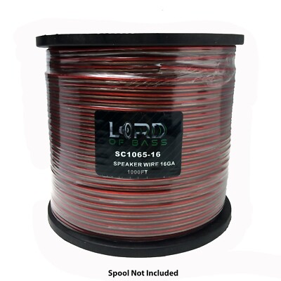 25 Ft 16 Gauge AWG Speaker Wire Cable Car Home Audio 25' CCA 