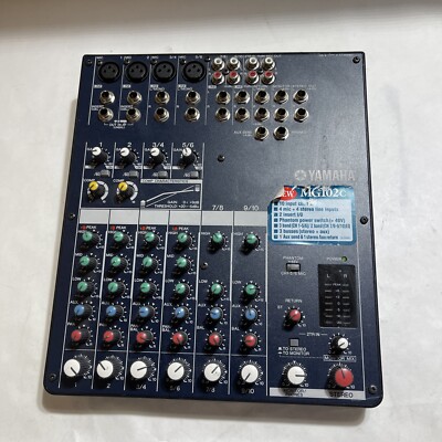 Yamaha MG102C Mixing Console 10-Channel Stereo Analog Mixer Built in Compressor