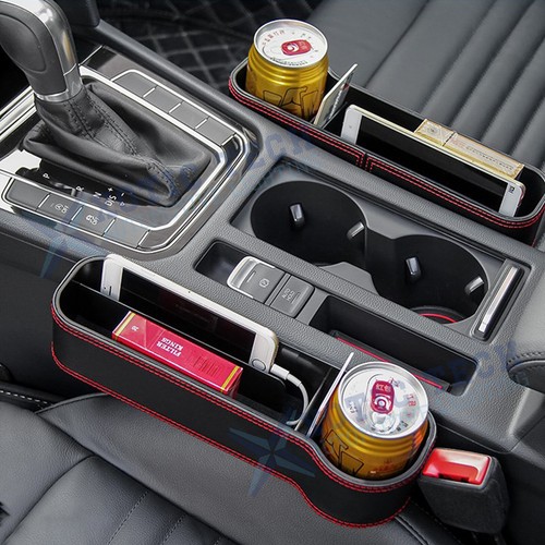 Car Seat Center Gap Catcher Filler Storage Box Pocket Organizer Holder SUV Truck