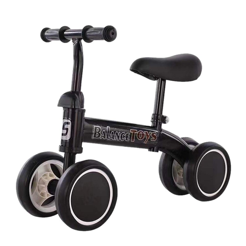 Children's Balance Bike 4 Wheels Baby Walker, Toddler Balance Bicycle