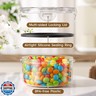 60 PCS Food Storage Containers with Lids Airtight (30 Containers and 30 Lids), 100% Leak Proof Meal Prep Container for Kitchen, BPA-Free Plastic(Polypropylene5), Microwave/Dishwasher Safe, Labels and Pen
