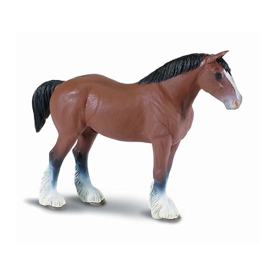 Клайдсдейлский жеребец Winners Circle Horses Figure Safari Ltd НОВЫЕ игрушки для детей