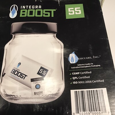 Integra Boost Big Curing 55% 67 Way Humidity Control Regulator Large 1 Pack Read