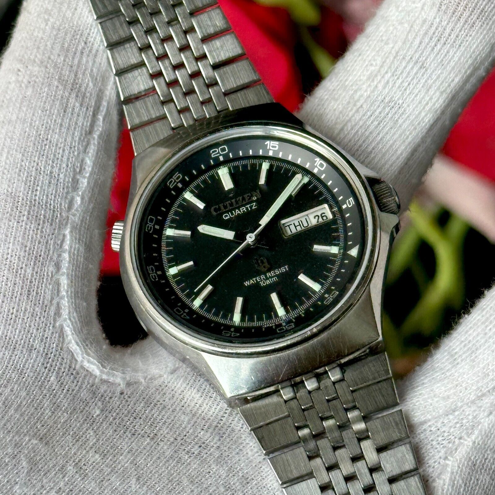 Vintage Citizen 100m Compressor Quartz Men's Watch 4-730071 Vintage Citizen 100m Compressor Quartz Men's Watch 4-730071