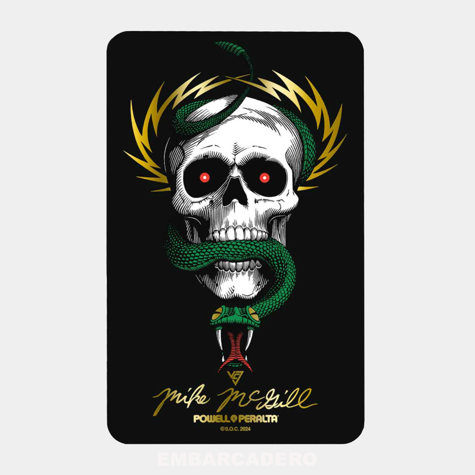 レア PowellPeralta mcgill sticker Powell Peralta McGill Skull & Snake Sticker (20 pack