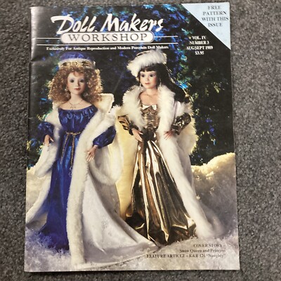 The Doll Makers Workshop Magazine Aug/Sept 1989 Vol. 4 No. 3 - With Pattern