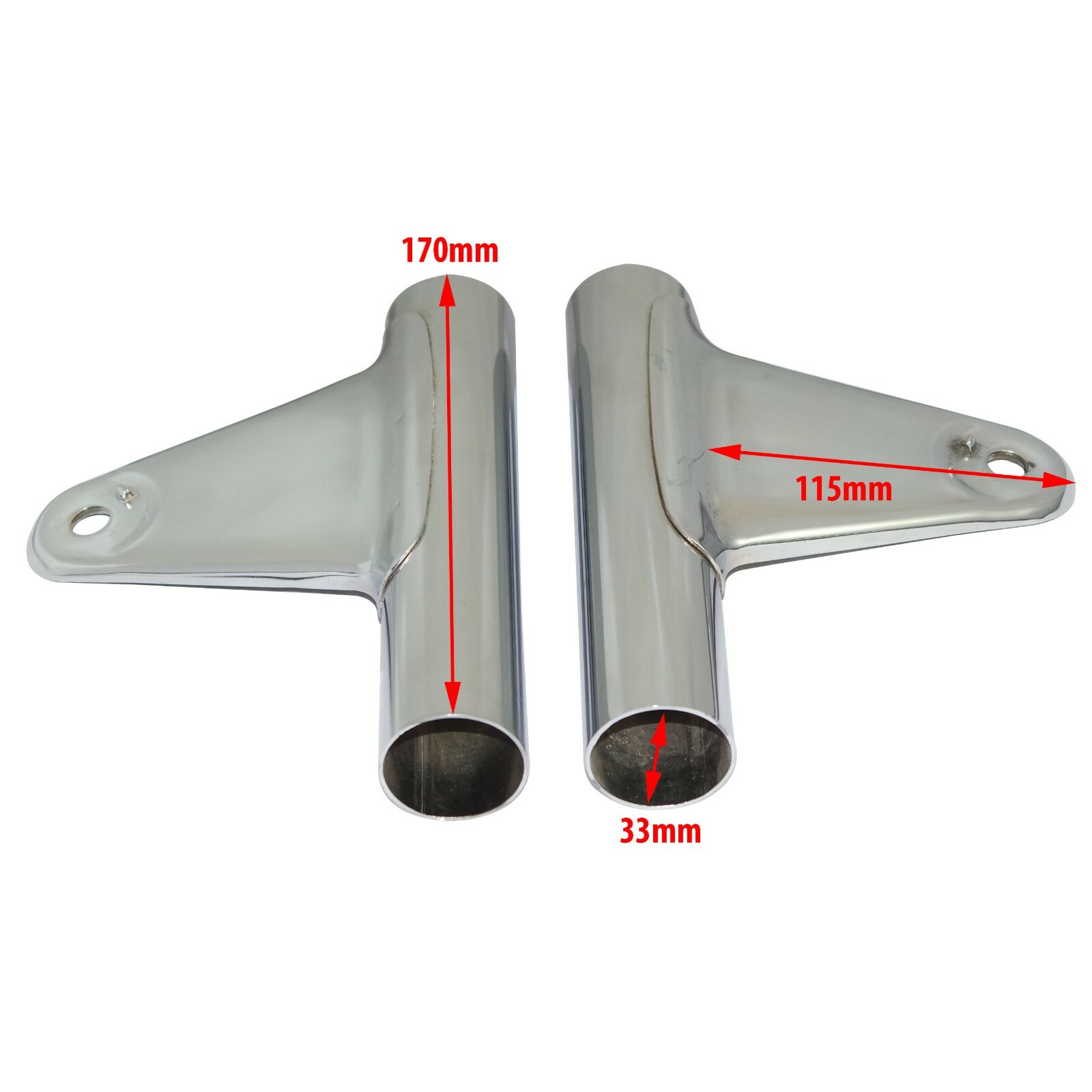 Front Fork Upper Cover Headlamp Bracket Chrome Plated Yamaha RX100 Rx 100 