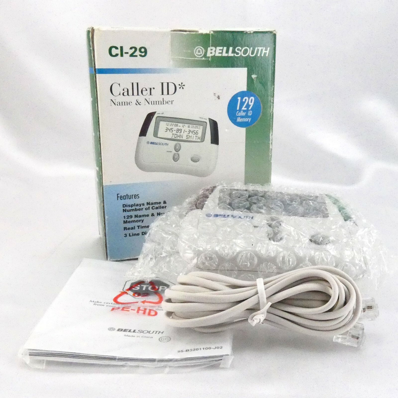 BellSouth CI-29 Caller ID Display Name & Number w/ 129 Memory