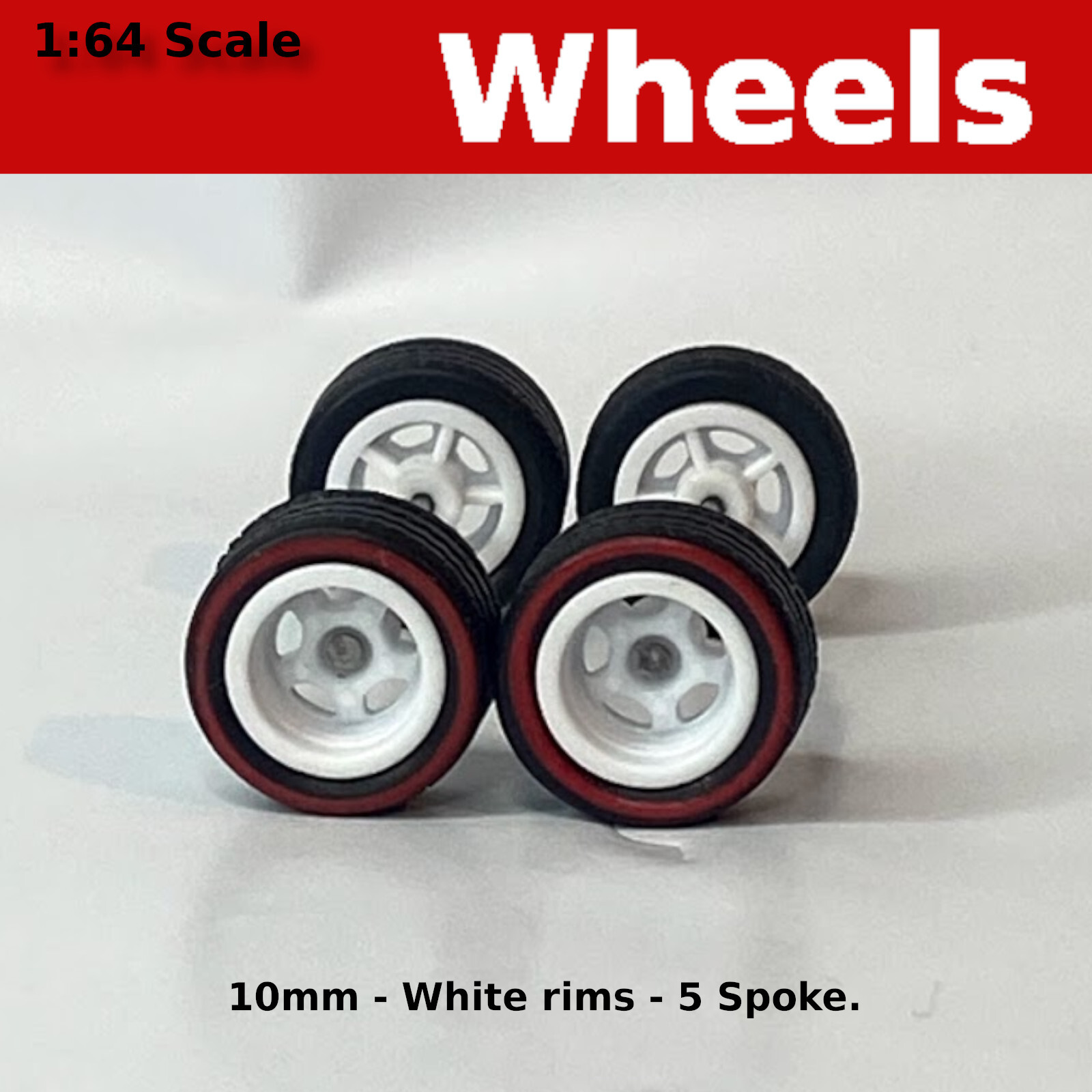 ホットウィール Real Riders 5台set 5 spoke Real Riders Redline Wheels and Tires Set for 1/64