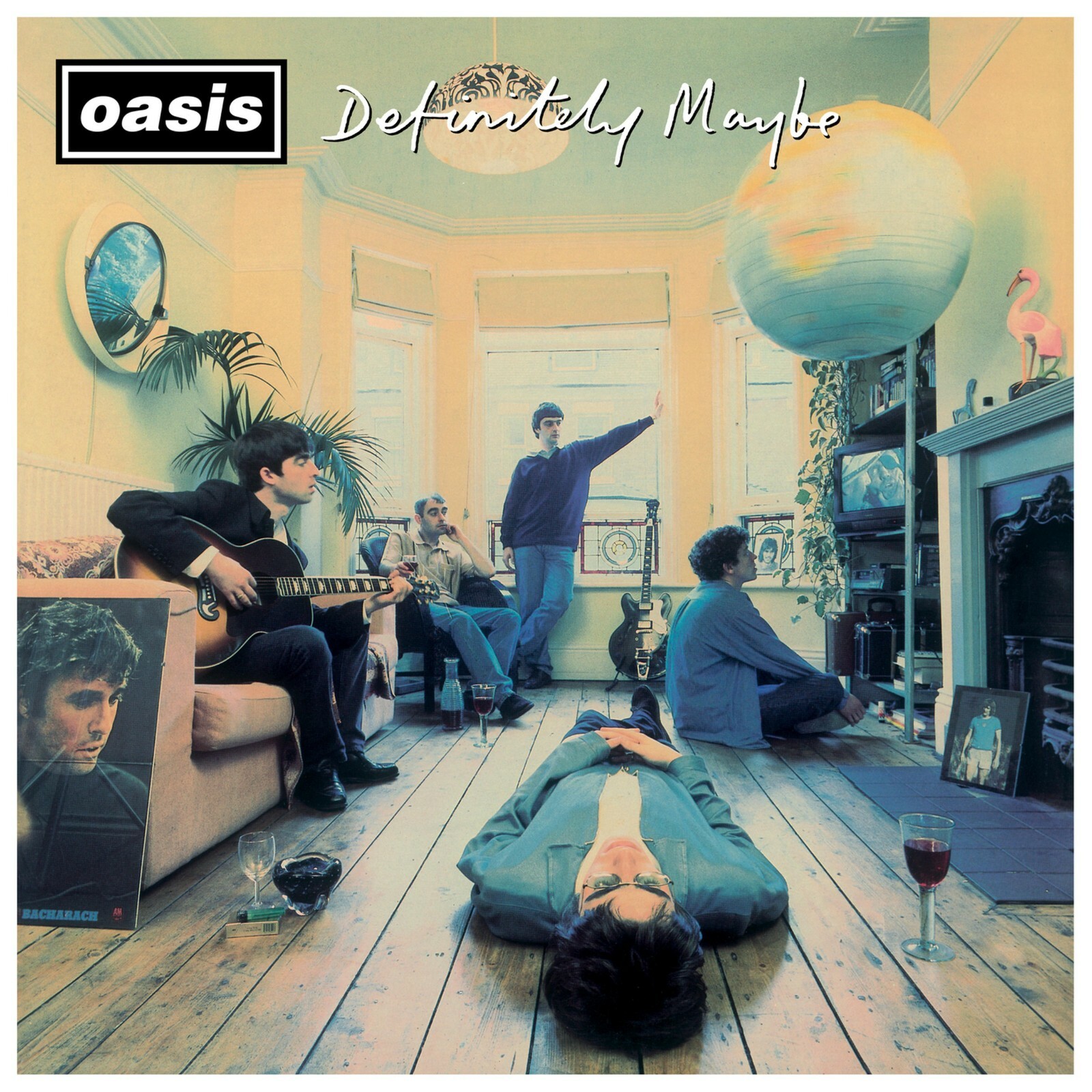 Oasis Definitely Maybe サイン入り 直筆サイン definitely maybe OASIS ファーストアルバムロゴ