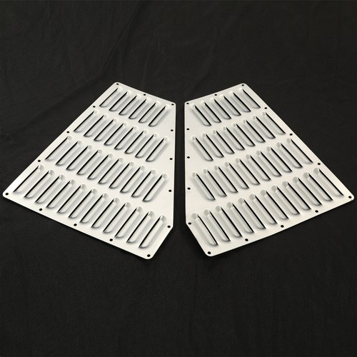 2PCS Louver Aluminum Hood Bolt On Vent Panels Kit For Jeep XJ Cherokee 84-01