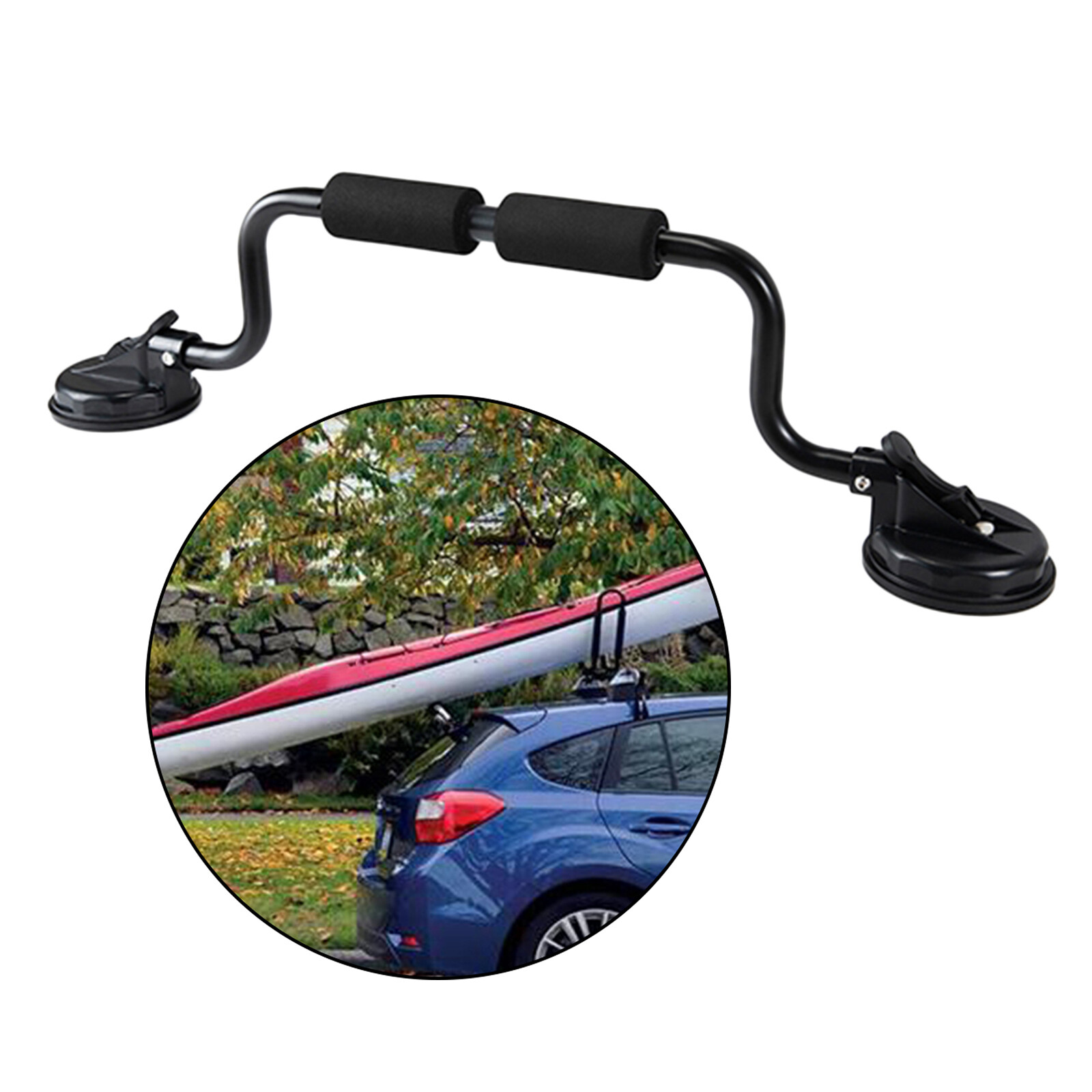 Kayak Roller Boat Canoes Load Assist Bracket Loadrer w/ Suction Cups Mount Kit