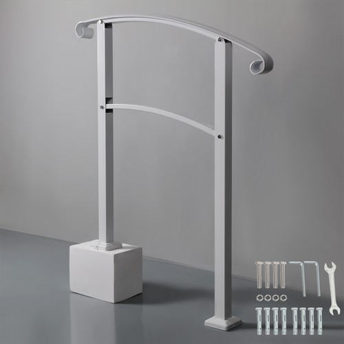 Лестничные перила с поручнями на 2 или 3 ступени Стальные перила с порошковым покрытием