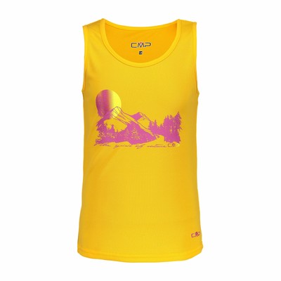 CMP Functional Shirt Girl Top Orange Breathable Antibacterial UV Protection