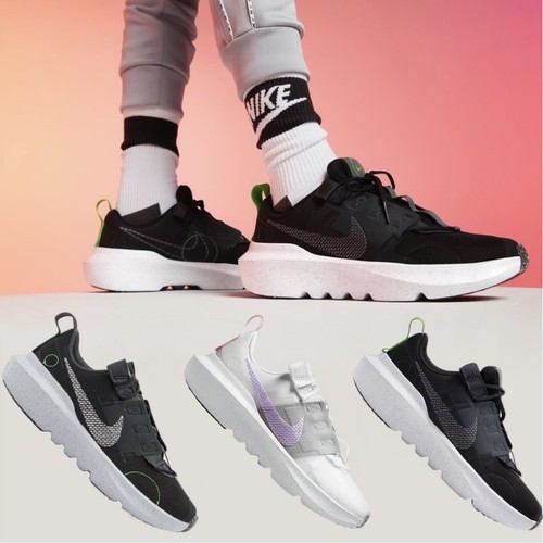 

Детские кроссовки унисекс Nike Crater Impact (GS) для подростков от 4 до 7 лет, подходят для женщин 5,5–8,5 лет, Black;white
