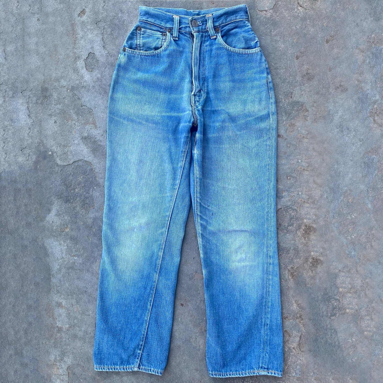 Vintage 1950's Levi's 701 BIG E Hidden Rivets V Stitch Jeans Vintage 1950's Levi's 701 BIG E Hidden Rivets V Stitch Jeans