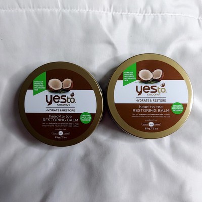  2 pk Yes to Coconut Restoring Balm Head To Toe Hydrate & Restore 3oz each