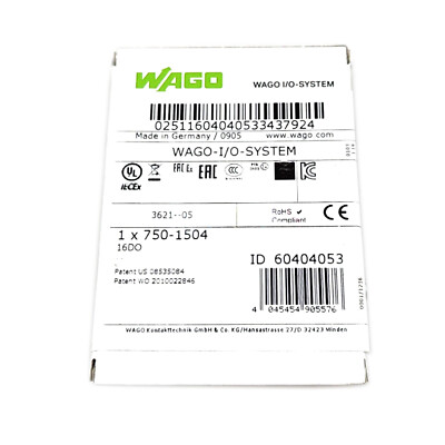 NEW 1PCS Genuine WAGO 750-1504 7501504 PLC Module In Box