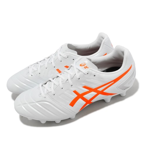 

Мужские футбольные шипы Asics DS Light Club 2E широкие белые шокирующие оранжевые 1103A074-103, Белый, Ds Light Club 2e Wide