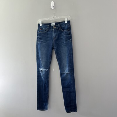 Hudson Slim Straight Ankle Jeans Women s Size 25 Blue Stretchy #WM407DKC