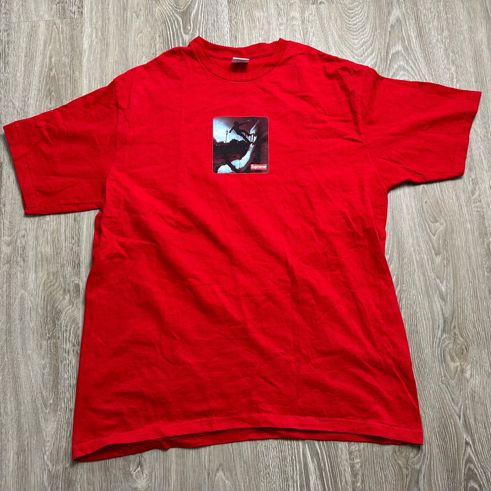 

Футболка Supreme FW21 Shadow, красная, черно-белая мужская футболка с логотипом Bogo, большая буква, Красный