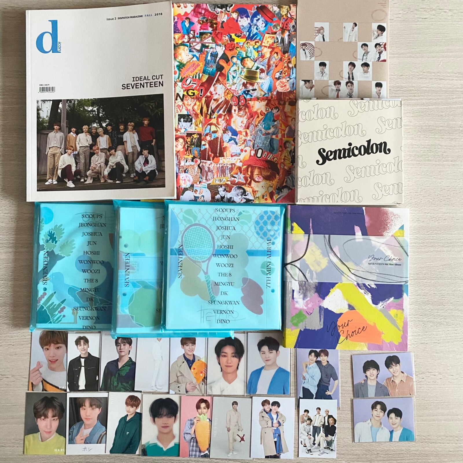 SEVENTEEN anode フォトブック セット SEVENTEEN Album set of 6 24H Semicolon + Photo card 18 set +