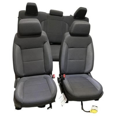 2020-2025 GMC Sierra 1500 Seat Set Black Cloth 4AA Opt AZ3 Crew Cab Factory OEM
