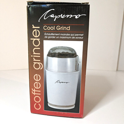 Capresso Cool Grind Spice & Coffee Grinder 501, Moulin a Cafe', Black, 3.5 oz