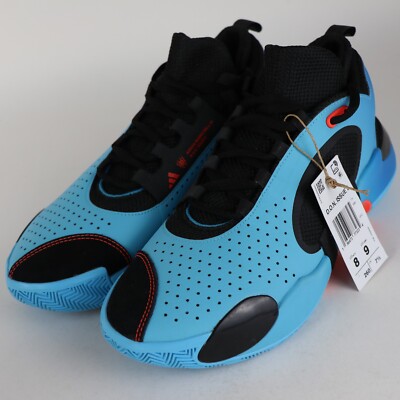 Adidas Unisex D.O.N. Issue 5 Basketball Shoes Bright Cyan/Black/Blue Rush IE8325