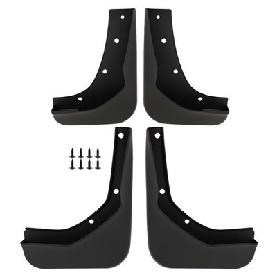 4PC Mudguards Fender Front & Rear for Ford Kuga Escape 2013-2019 Black