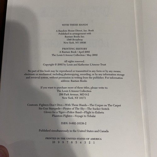 L'Amour Leatherette Short Stories Lot With These Hands Monument Dodge May B Road