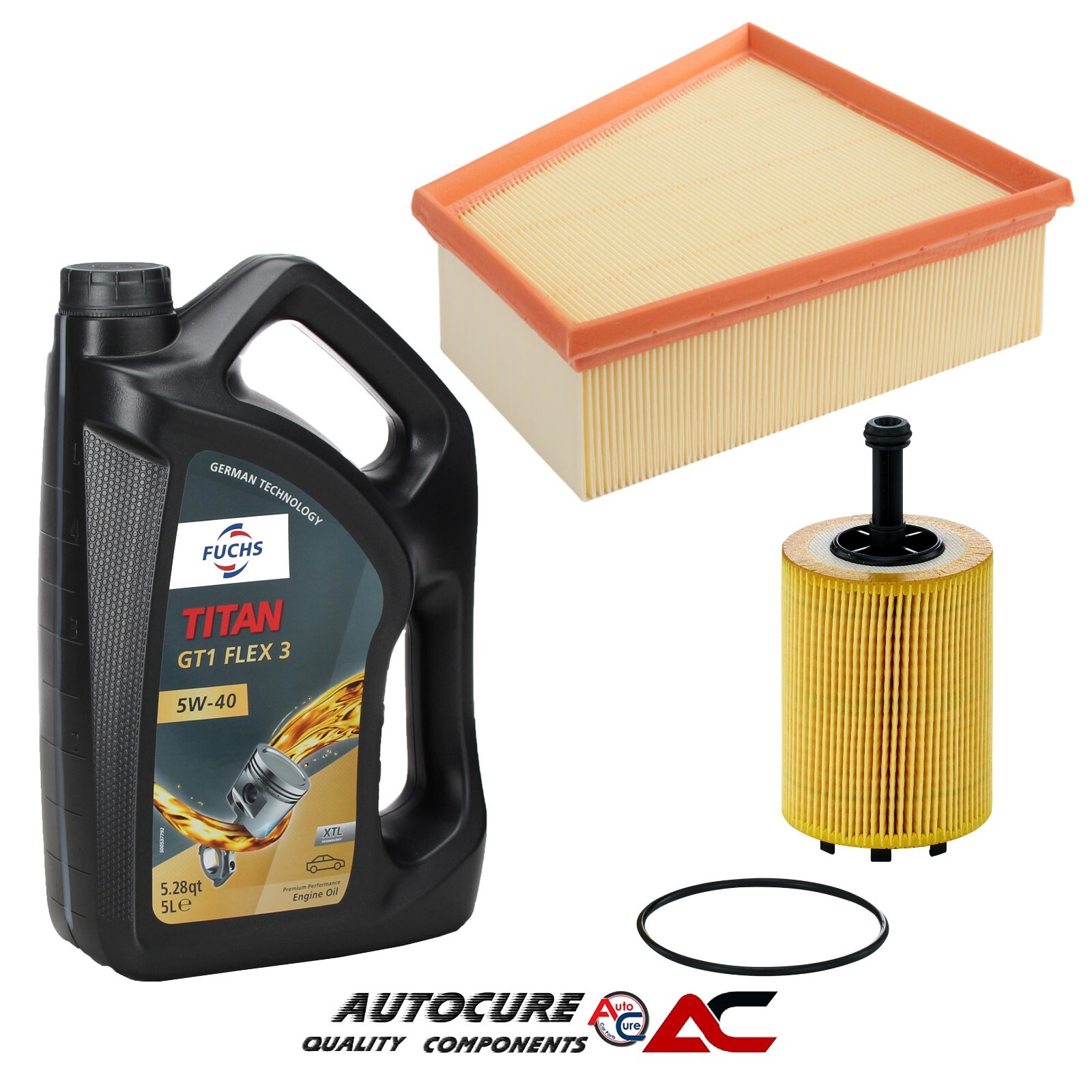 FOR VW POLO 9N 1.4 TDI 2001-2009 OIL & AIR FILTER SERVICE KIT & 5L FUCHS OIL