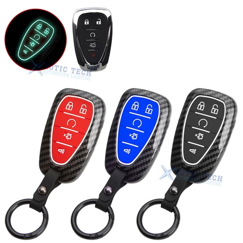 Silicone Luminous Button Car Key Cover Skin For Chevrolet Sonic Malibu 2017+