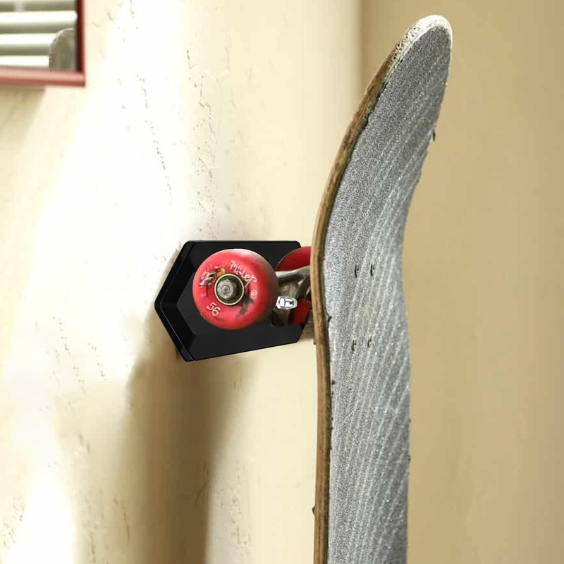 4 Pack Skateboard Wall Mount Skateboard hanger for Skateboard Deck Display