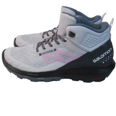 Salomon Womens Outpulse Mid GTX 471524 Gray Hiking Shoes Sneakers Size 10