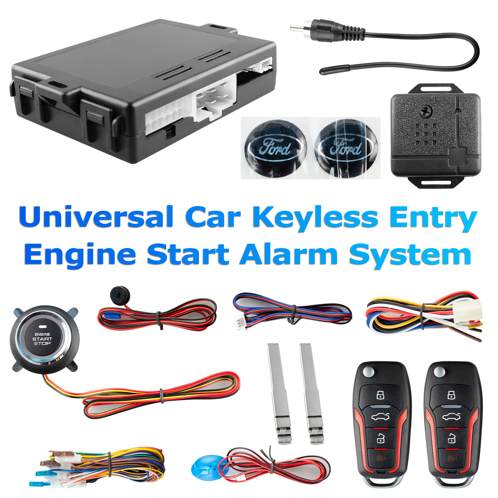 Keyless PKE  Entry Car Engine Start Stop Remote Anti-Theft Security Alarm System