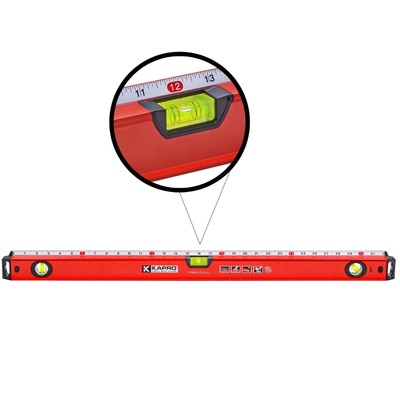 - 770 Exodus Professional Box Level - 32'' - With 45° Vial & Ruler - For Level...