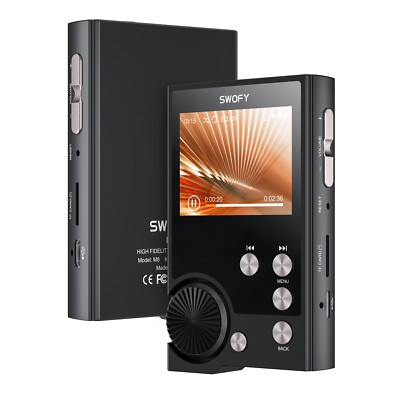 SWOFY M8 128GB HiFi MP3 Player Digital Audio Player Lossless DSD High Resolution