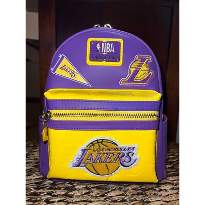 NBA Los Angeles Lakers Patch Icons Mini Backpack Loungefly