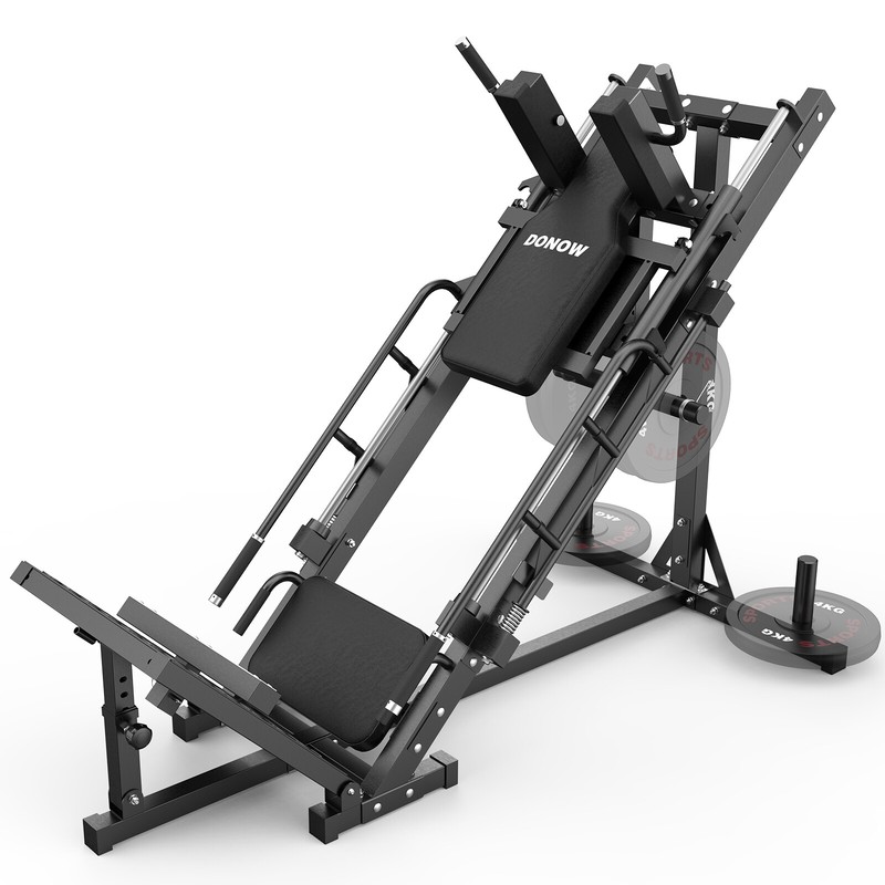 Leg Press Hack Squat Machine Combo Adjustable Leg Exercise Machine