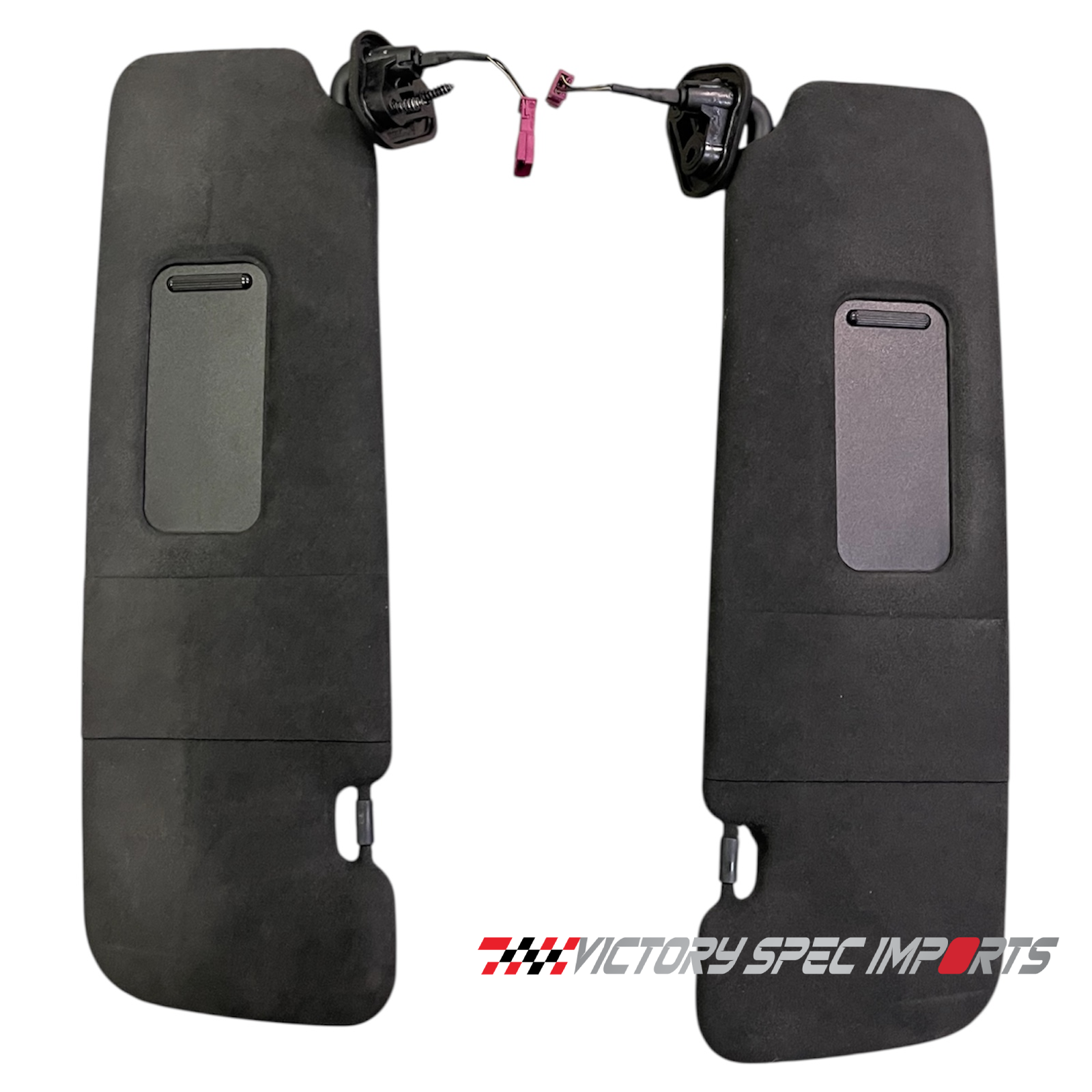 12-19 BMW OEM ✅ 640i 650i M6 (F06 F12) LEFT RIGHT SUN VISOR SHADE SET ALCANTARA