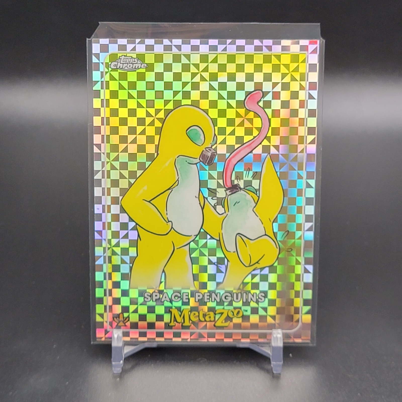 2022 Topps Chrome MetaZoo Space Penguins X fractor #63 | eBay