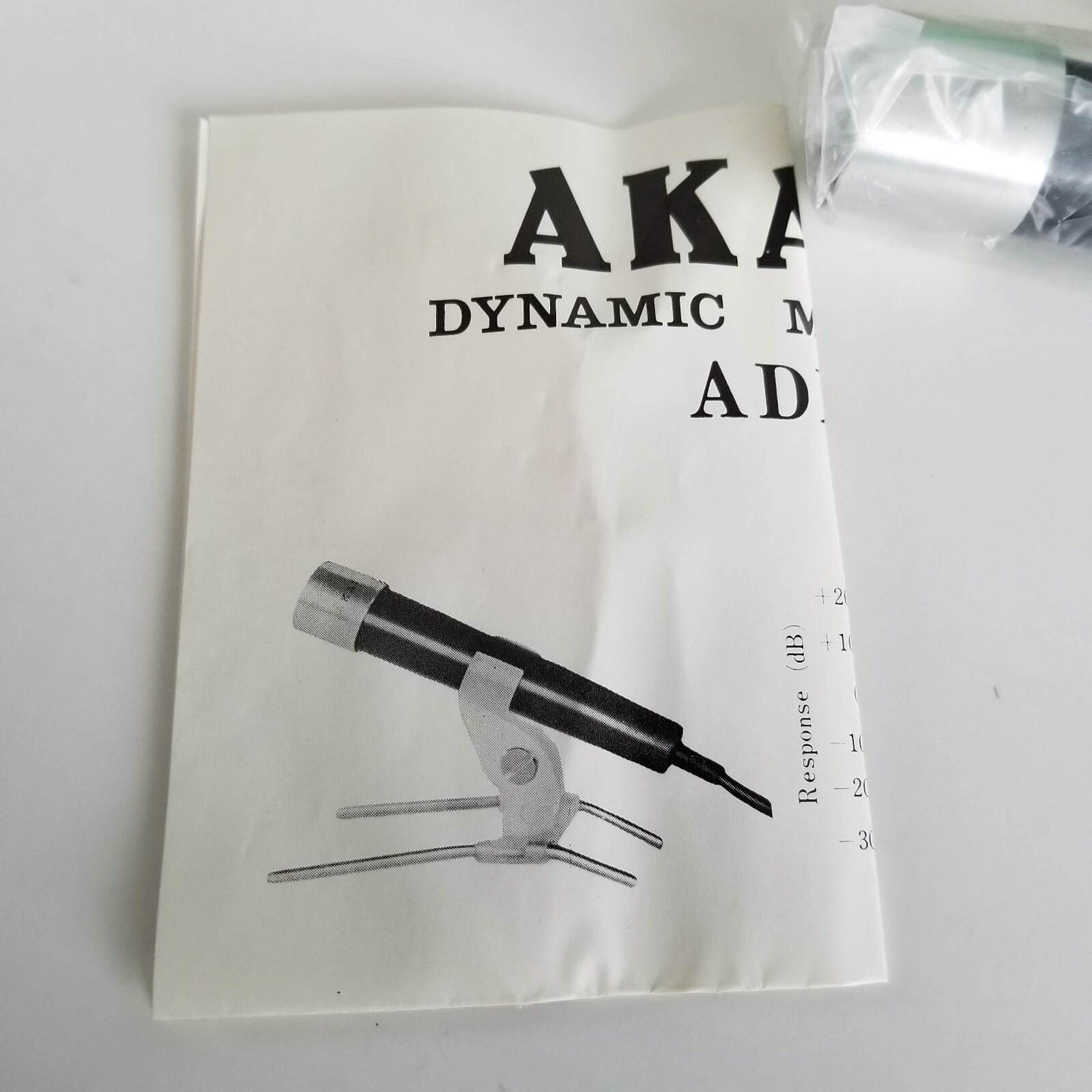 Akai Dynamic ADM-6 Microphone Non Directional IMP 50 K Ohms New in Box