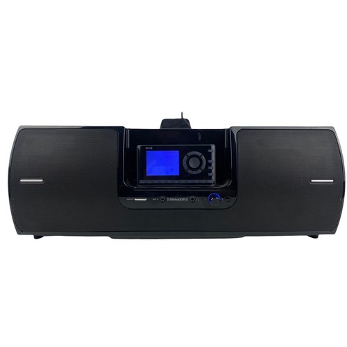 SiriusXM SXSD2 Portable Speaker Dock Audio System Play Radio Black w