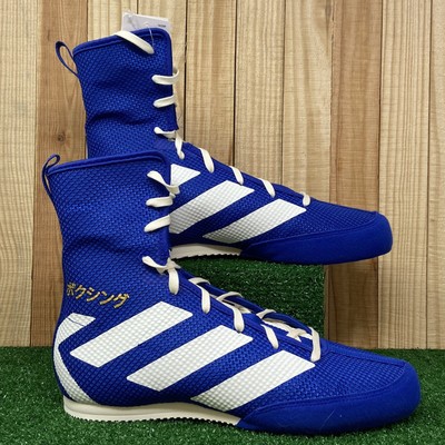 red white and blue adidas boxing boots