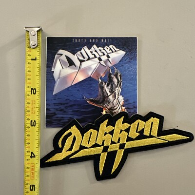 Dokken (Iron on patch & Sticker Set) Punk/Rock/Metal/ Music / Art